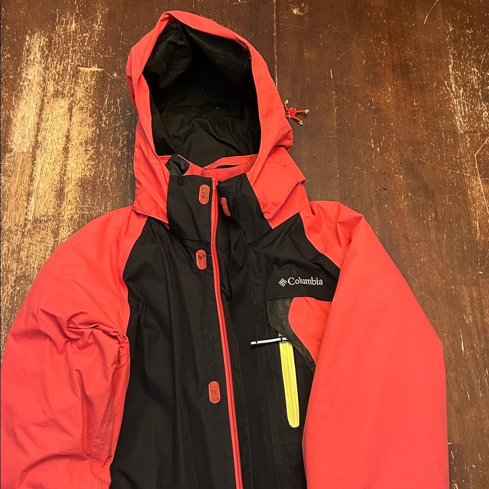 Columbia omnitech 3-in1 jacket with outgrown system Two-Tone hot pink and Black